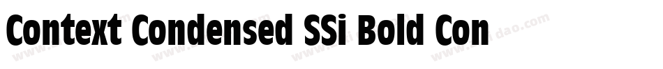 Context Condensed SSi Bold Condensed Italic字体转换